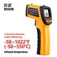 RZ Digital Infrared Thermometer Non Contact Laser IR Temperature Sensor Handheld Pyrometer Gun Temperature Instruments/Tester