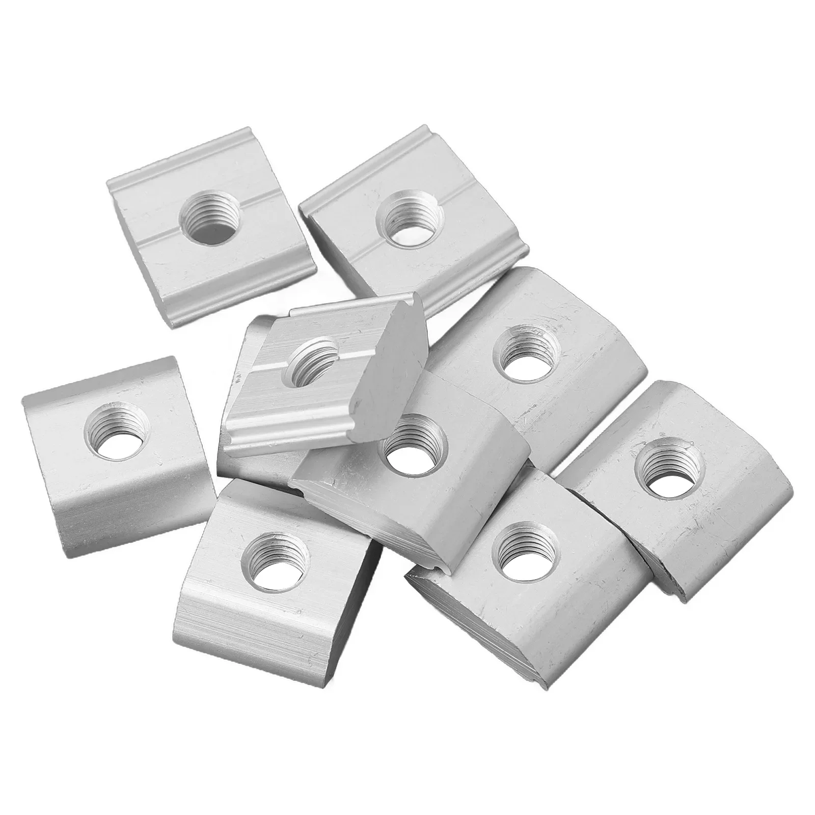 Mounting S Clamp Solar Panel Mounting Brackets Silver Aluminum Alloy Lightweight Easy Installation Weatherproof