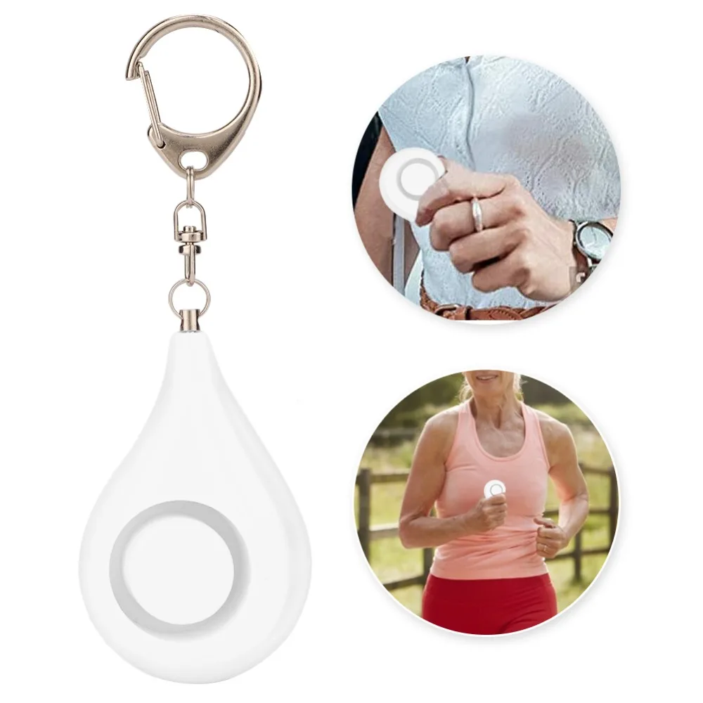 Reliable White Personal Security Alarm Small Loud Siren Emergency Protection Alarm Portable Women Security Alarm Emergency Use