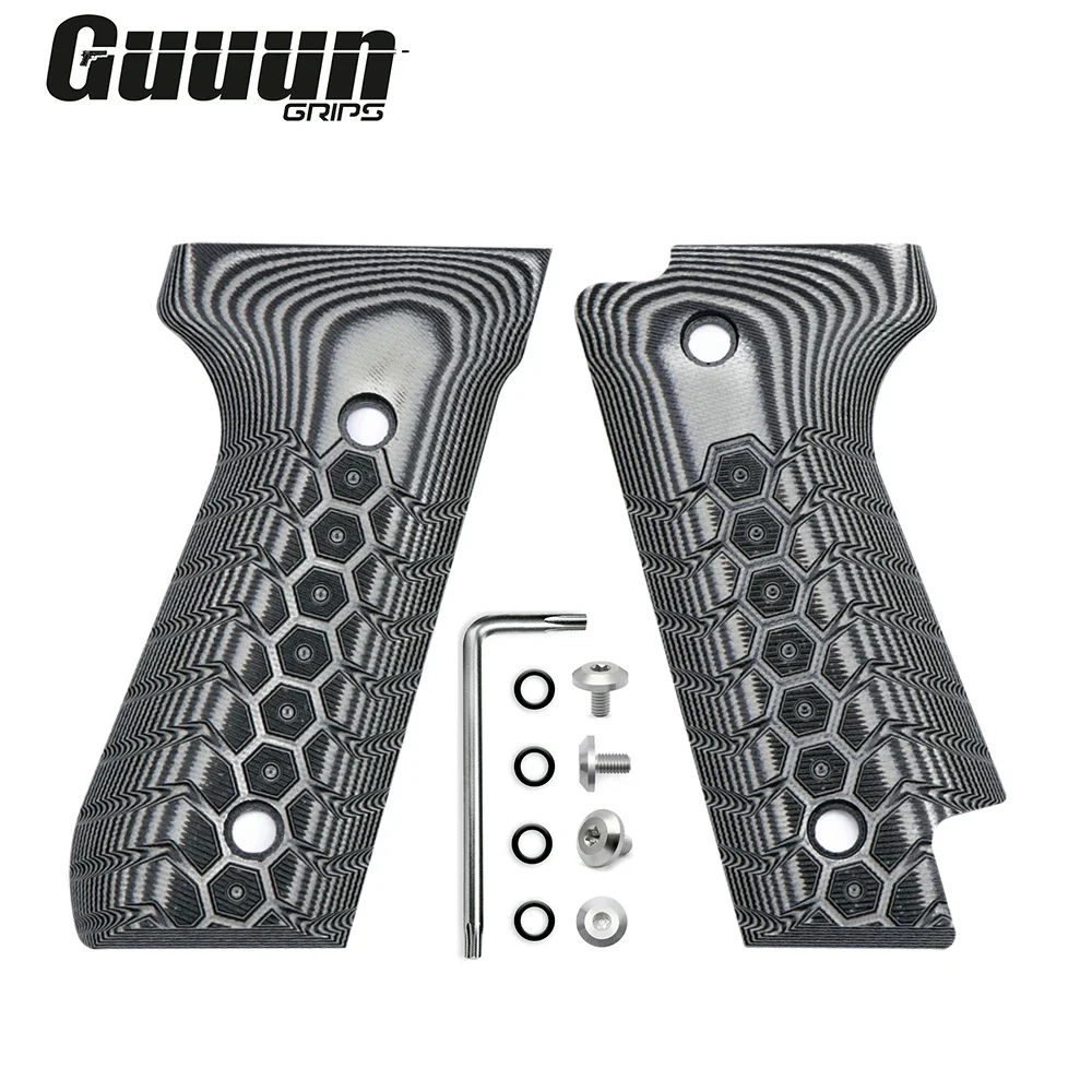 

Guuun G10 Grips for Beretta 92S Non slip Mechanical Texture Outdoor Gears Upgrade Handle Grip