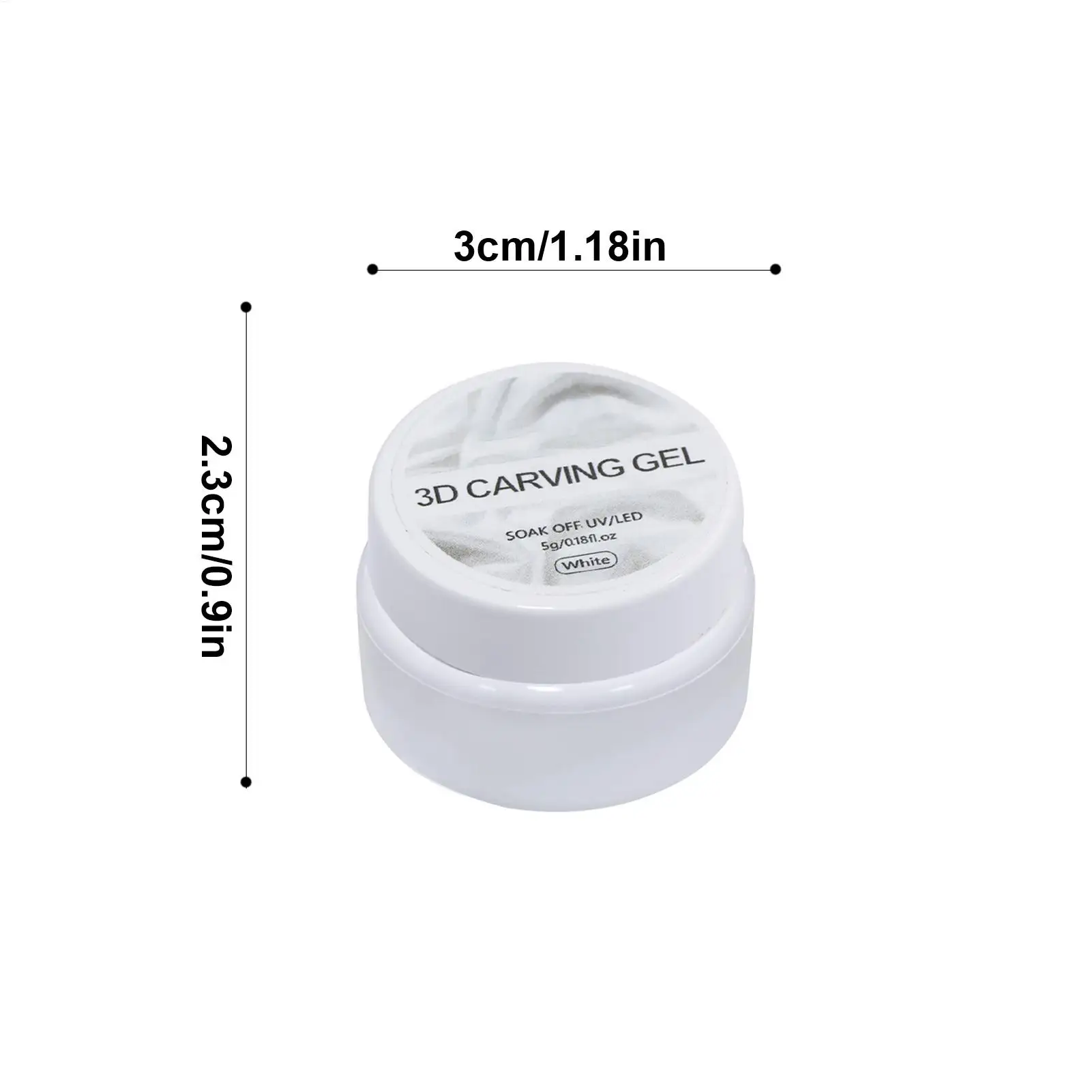 Gel de moulage des ongles, Gel de sculpture 3D perle 5g, Gel de construction solide, sculpture d'extension, soins de beauté, Art de manucure doux pour Salon quotidien