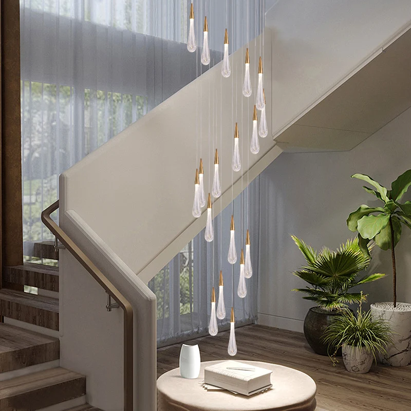 

Gold Crystal Pendant Light for Bedroom Bedside Kitchen Island Decoration Hanging Lamp LED Bar Counter Bathroom Sofa Dining Table