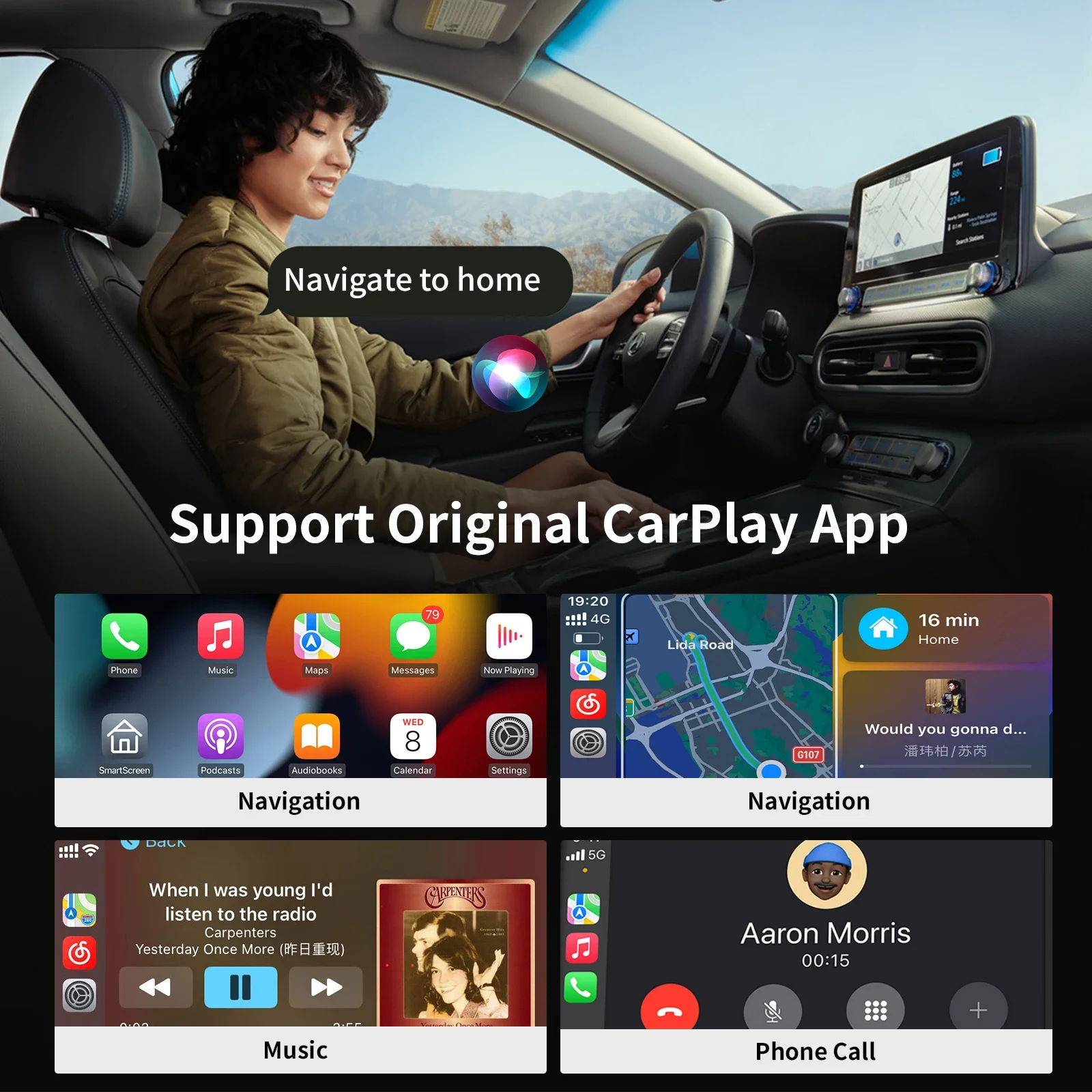 NEW 360° Rotatable Wireless CarPlay Android Auto Wireless Adapter Smart Mini Box Universal For Volkswagen Honda Toyota