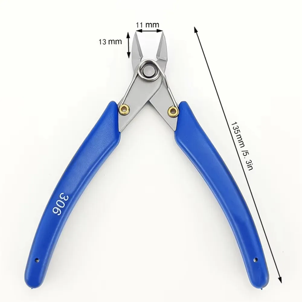Bomurphy Flush Cutter, Drahtschneider, Micro Cutter Edelstahl-Seitenschneider, federbelastete Fichten-Schneidezange mit Silikongriff – Detail 2