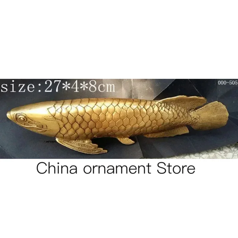 

China's copper refining pure manual long fish decorative furnishing articles are very good