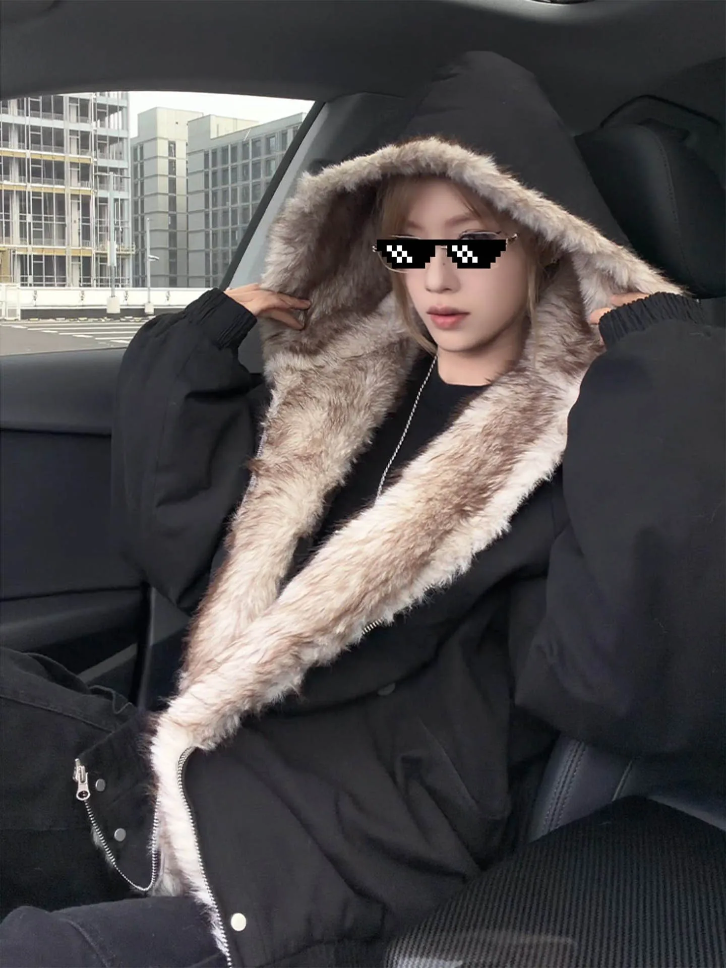 

Мужская зимняя теплая куртка Bla с капюшоном и воротником из флиса, хлопковая, Cleanfit Sle Stand Edition, молодежная модная версия