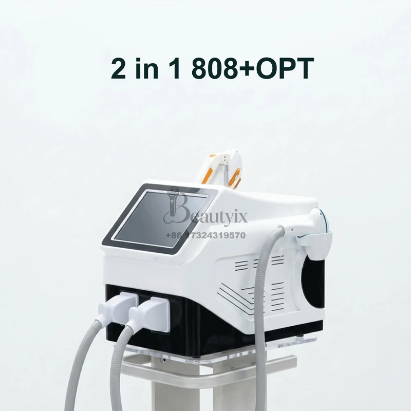 

2 in 1 4000W 2 Handles Upgraded Super Photon OPT & 4-Wavelength Diode Laser 755/808/940/1064nm Painless Permanent Hair Removal S