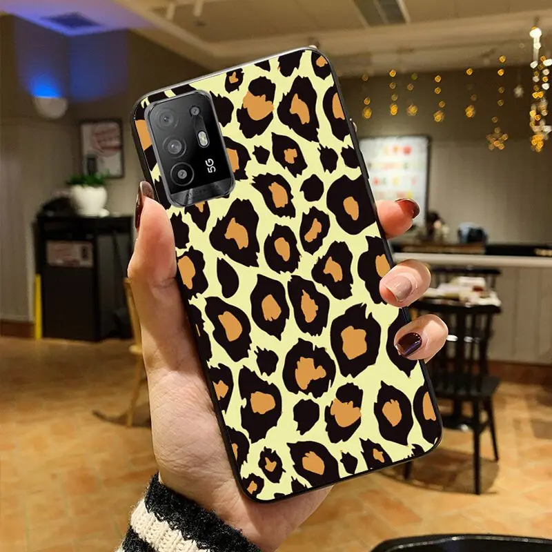 soft fundas Leopard Print Panther Phone cover For OPPO A74 A78 A98 A94 A54 A72 5G A57 A96 A53 A9 A73 2020 A53S 4G Cases coque