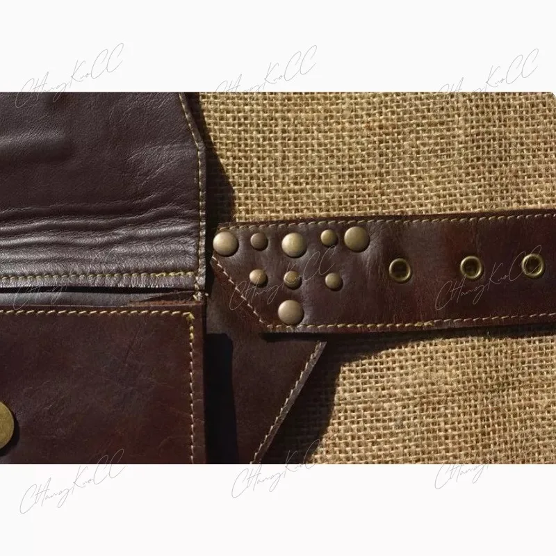 Sac en poudre Steampunk médiéval pour hommes et femmes, chevalier viking, 7.5 ate, pièces d'accessoires vintage, ceinture antique, portefeuille en cuir