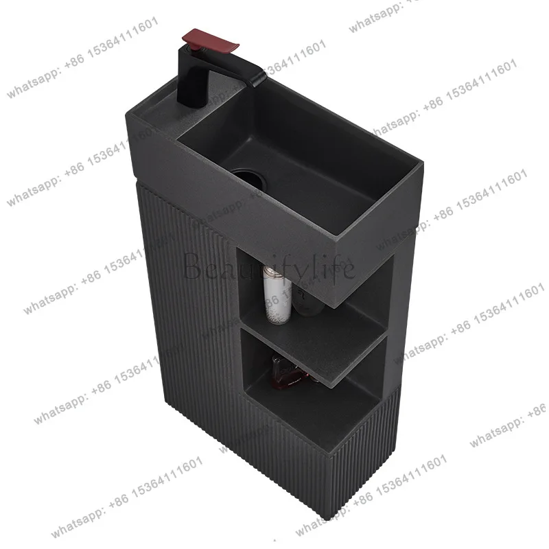 

Artificial stone column basin bathroom washbasin floor-standing vertical washbasin