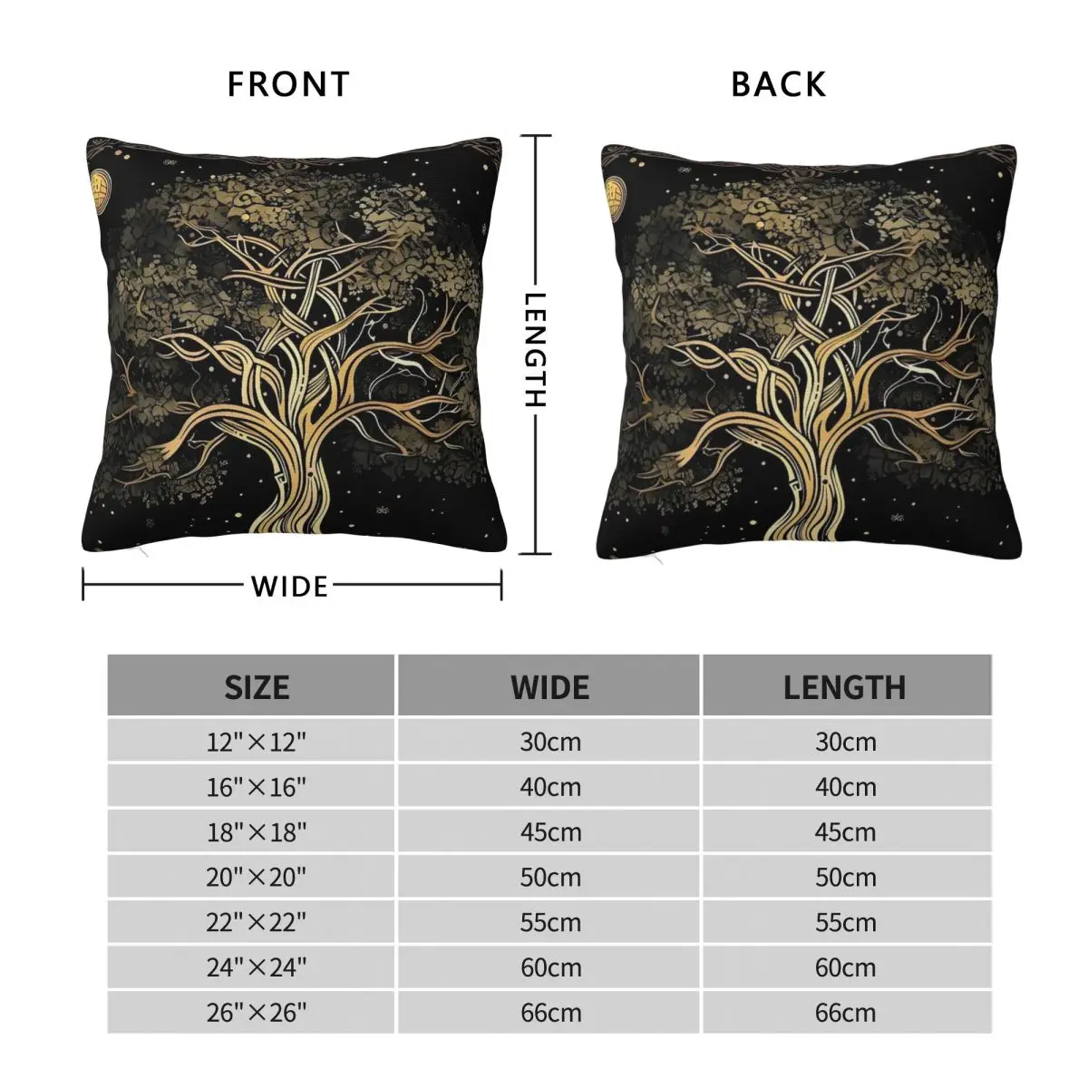 Origin Tree L-Lords Of The R-Rings Pillow Cover Funny Pillow Case Pattern Cushion Cover Pillowcases For Sofa Bedroom Home Decor