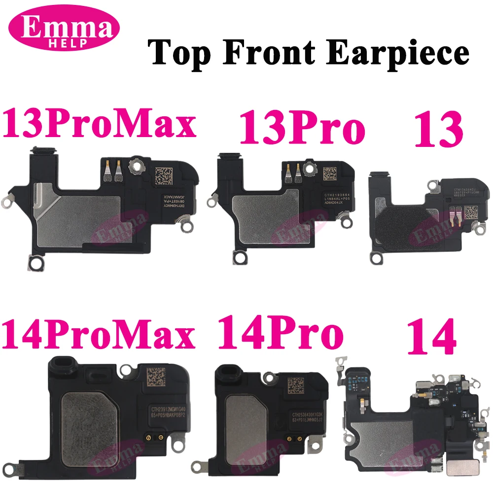 1Pc Top Front Earpiece Flex Cable for iPhone 15 14 Plus 16 Pro Max 13 12 Mini 13MIniEar Sound Speaker Headset fix Original Parts