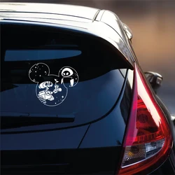 Wall E Disneyland Ears Vinyl Sticker Car Window Bumper Decoration, Walle Laptop Vinyl Decals Water Bottle Cup Mug Decal Decor