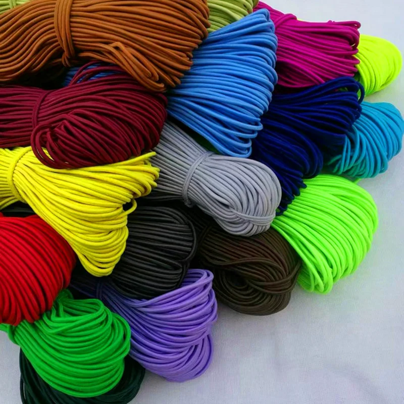 1.0/ 1.2/ 1.5/ 2.0/ 2.5mm Elastic Band Thread DIY Handmade Frisado Para Fazer Jóias Acessórios De Costura DIY