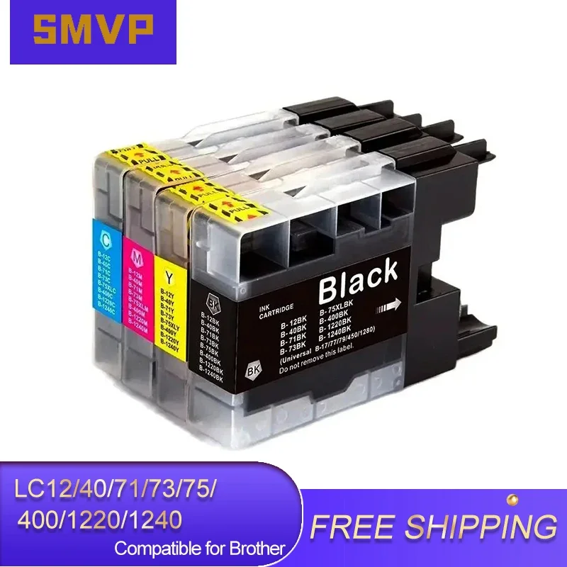 LC 12 40 71 73 75 400 1220 1240 LC1240 LC75 LC73 LC1220 LC71 Cartucho de tinta compatible para impresora Brother MFC-J825DW