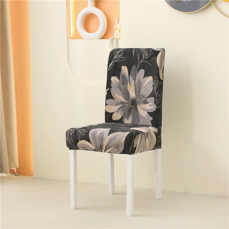 2024 new stretch chair covers for dining room chair slipcover elastic material home decoration office chair wedding chair