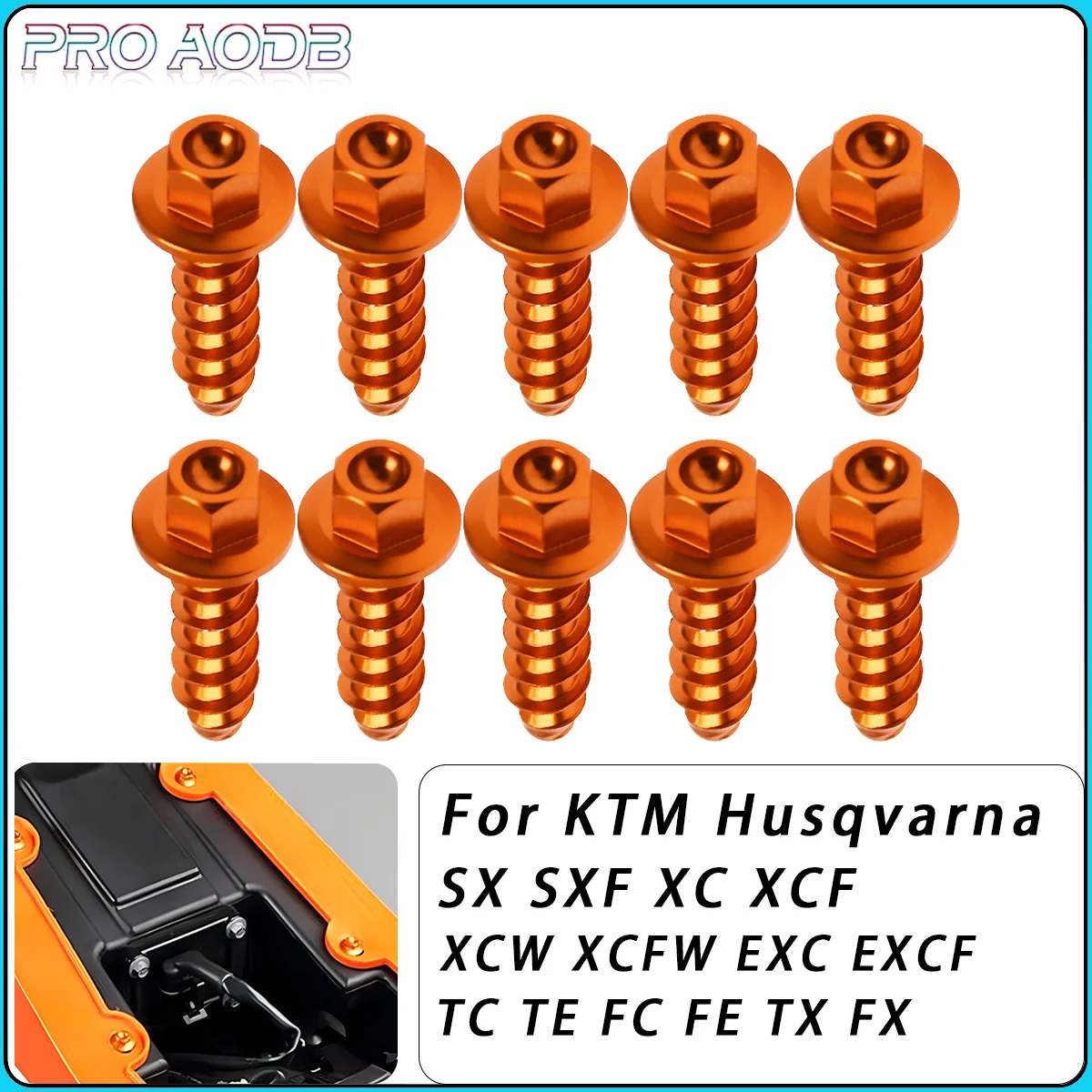 Motorcycle Accessories Self Tapping Screw Bolt Kit For KTM SX SXF XC XCW XCF EXC EXCF 125 250 300 350 450 500 530 Universal 2023