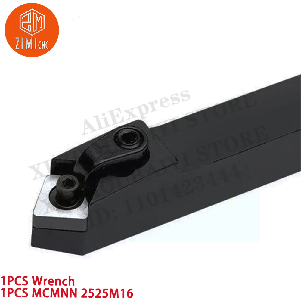 1 PCS MCMNN 2525M16 Pemegang Alat Putar Silinder CNC 50° Untuk Sisipan Karbida CNMG1606 Mesin bubut logam CNC alat pemotong mekanis