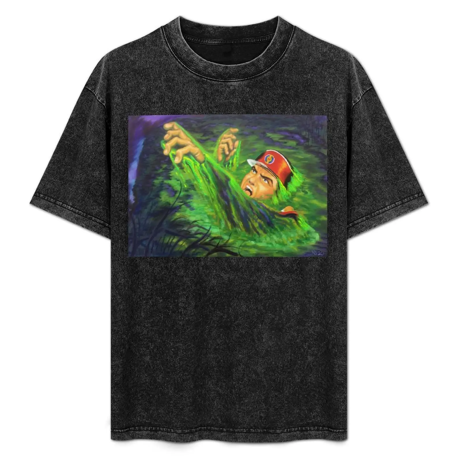 

Captain Scarlet swamp T-Shirt Work Basic Short Sleeve Top