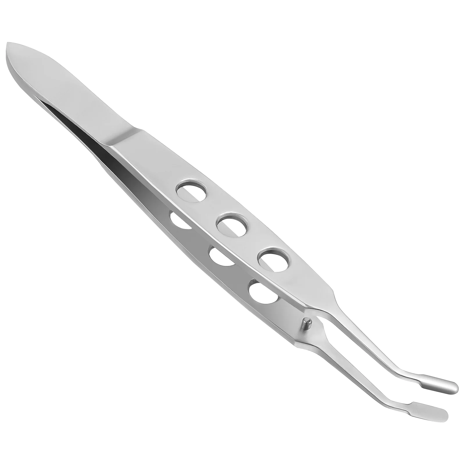Sheet Meibomian Gland Massage Forceps Tweezers Beauty Titanium Alloy Eye Flat Tip