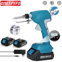 Portable Wireless Cordless Soldering Gun Electric Solder Gun Soldering Iron Station + Solder Wire for Makita18V Lithium Battery