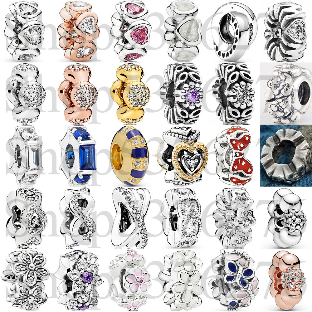 

925 Silver Bead Dazzling Daisies Daisy Flower Forget Me Not Logo Spacer Charm Fit Fashion Women Bracelet Bangle Gift DIY Jewelry