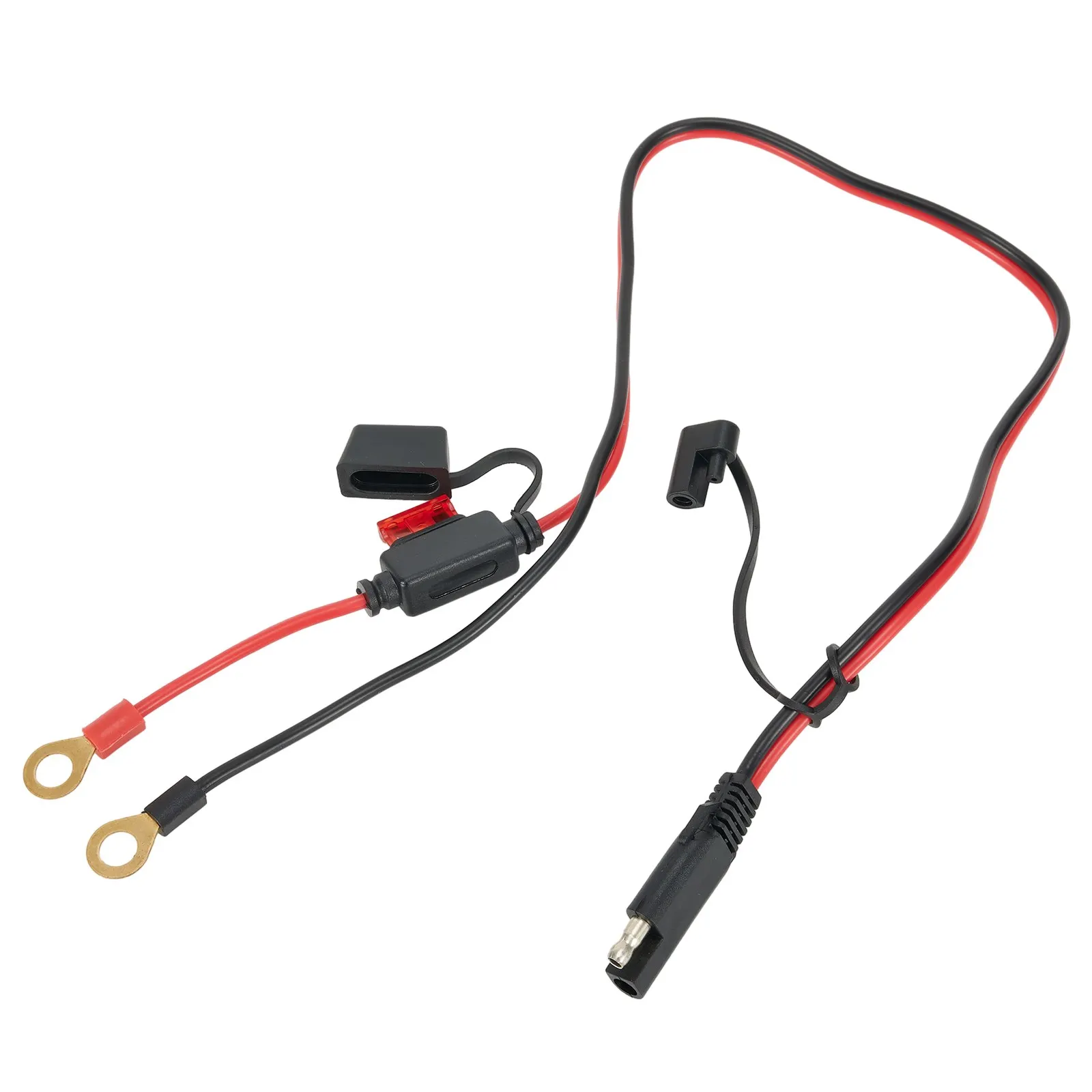 Motorcycle Power Cord Cable Harness with SAE Terminal for 12V 24V Battery Maintenance and Outdoor Equipment Charging