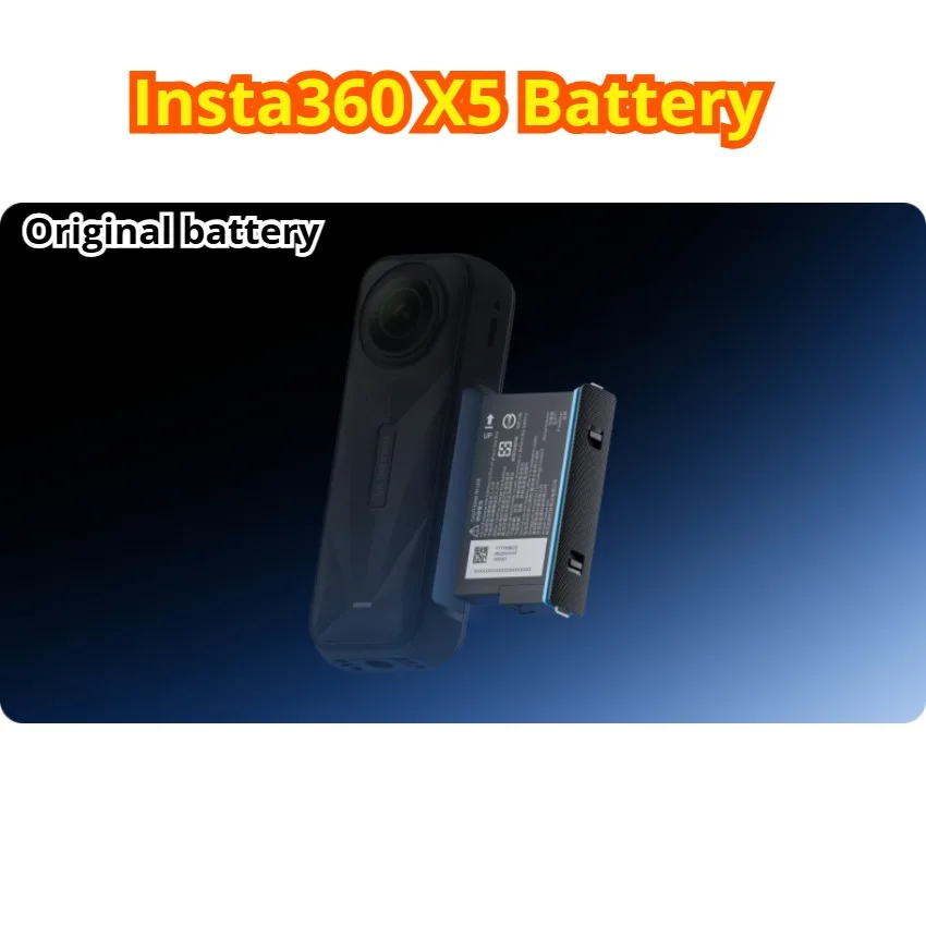 

Оригинальный аккумулятор емкостью 2400 мАч для Insta360 X5, аккумулятор большой емкости для экшн-камеры Insta360 x5, аксессуары для питания