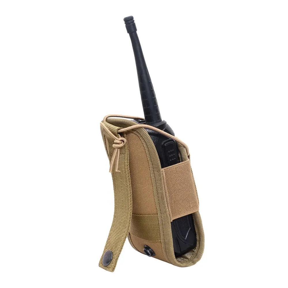 Outdoor Molle Radio Walkie Talkie Pouch Waist Bag Holder Pocket Portable Interphone Holster Carry Bag for Hunting Camping