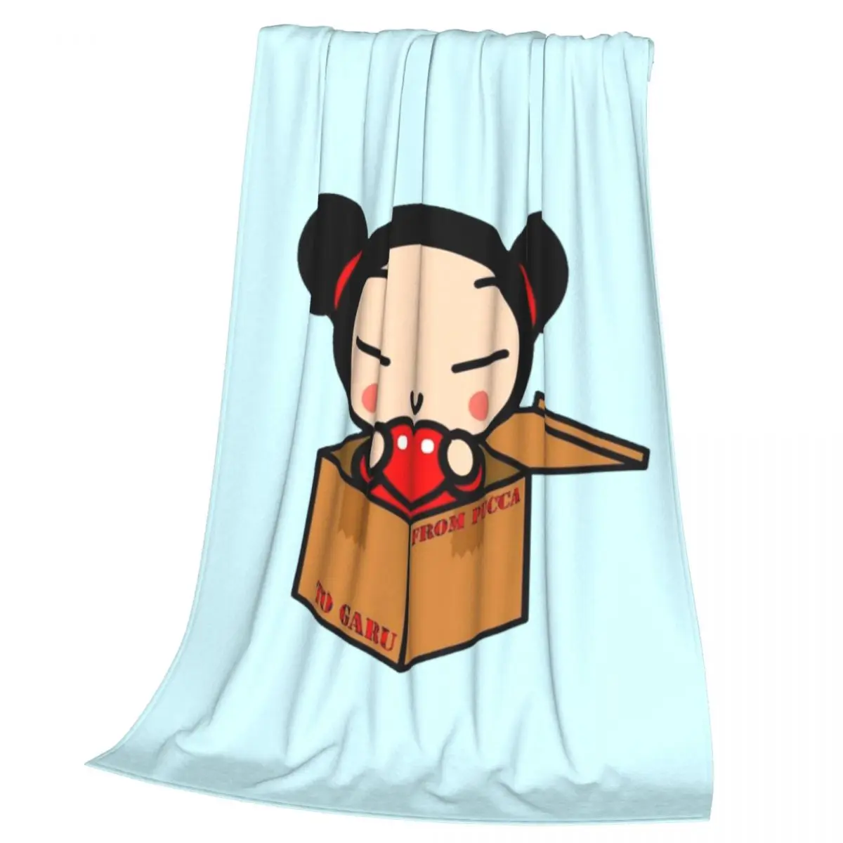 Pucca Blankets Soft Warm Flannel Throw Blanket Bedding for Bed Living room Picnic Travel Home Sofa