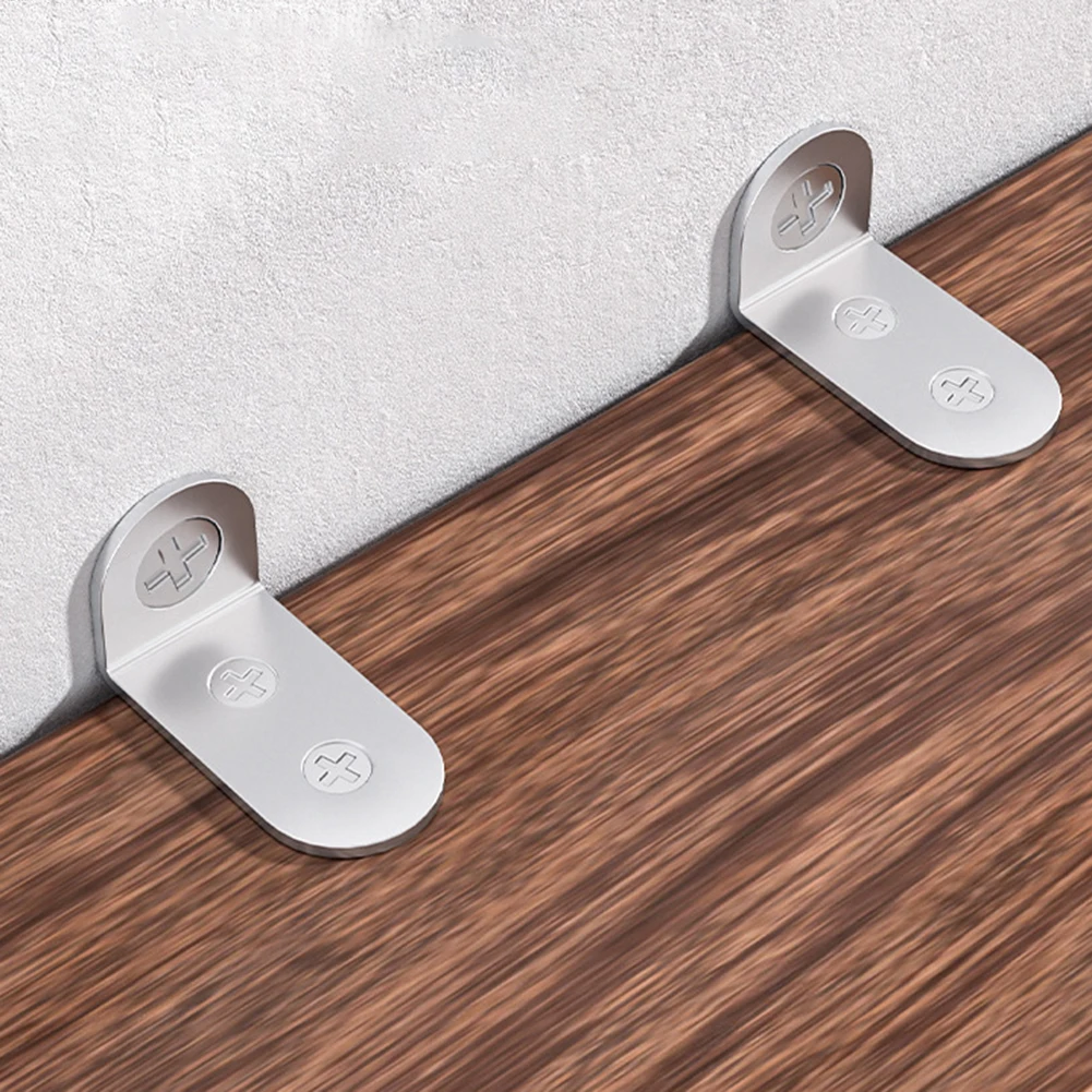 12Pcs Child Safety Anti-Tip Device Right Angle Bracket Set Furniture Shelves L Brackets Small Right Angle Corner