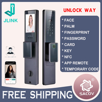 3D Infrared Face Recognition Door Lock Wifi APP Palm Print Fingerprint Password IC Card Automatic Smart Electronic Door Locks