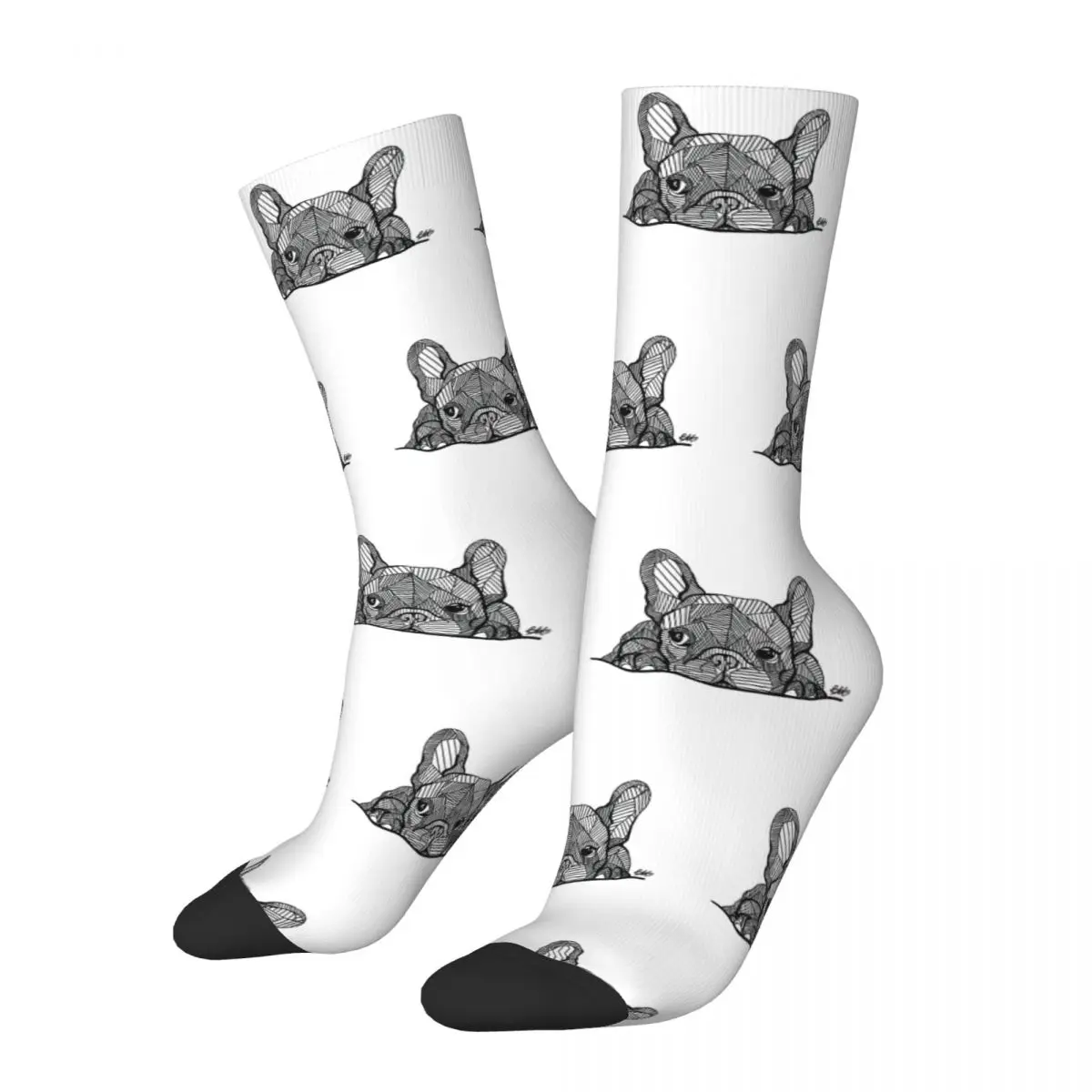 French Bulldog Puppy Socks Harajuku High Quality Stockings All Season Long Socks Accessories for Unisex Birthday Present