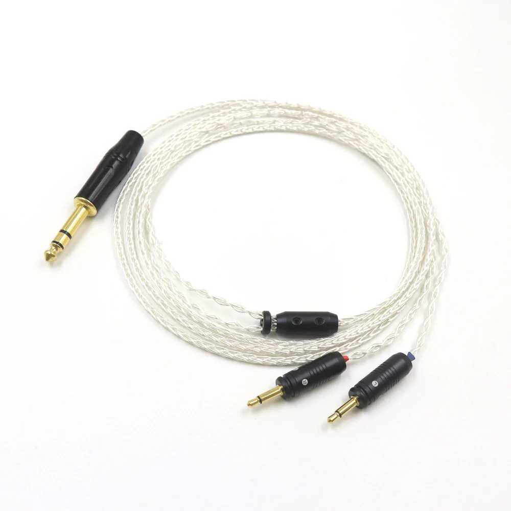 

High Quality 8 Core 2.5 4.4 6.5mm/4pin XLR Balanced Clear Celestee NEW Focal ELEAR Headset French Utopia Upgrade Headphone Cable