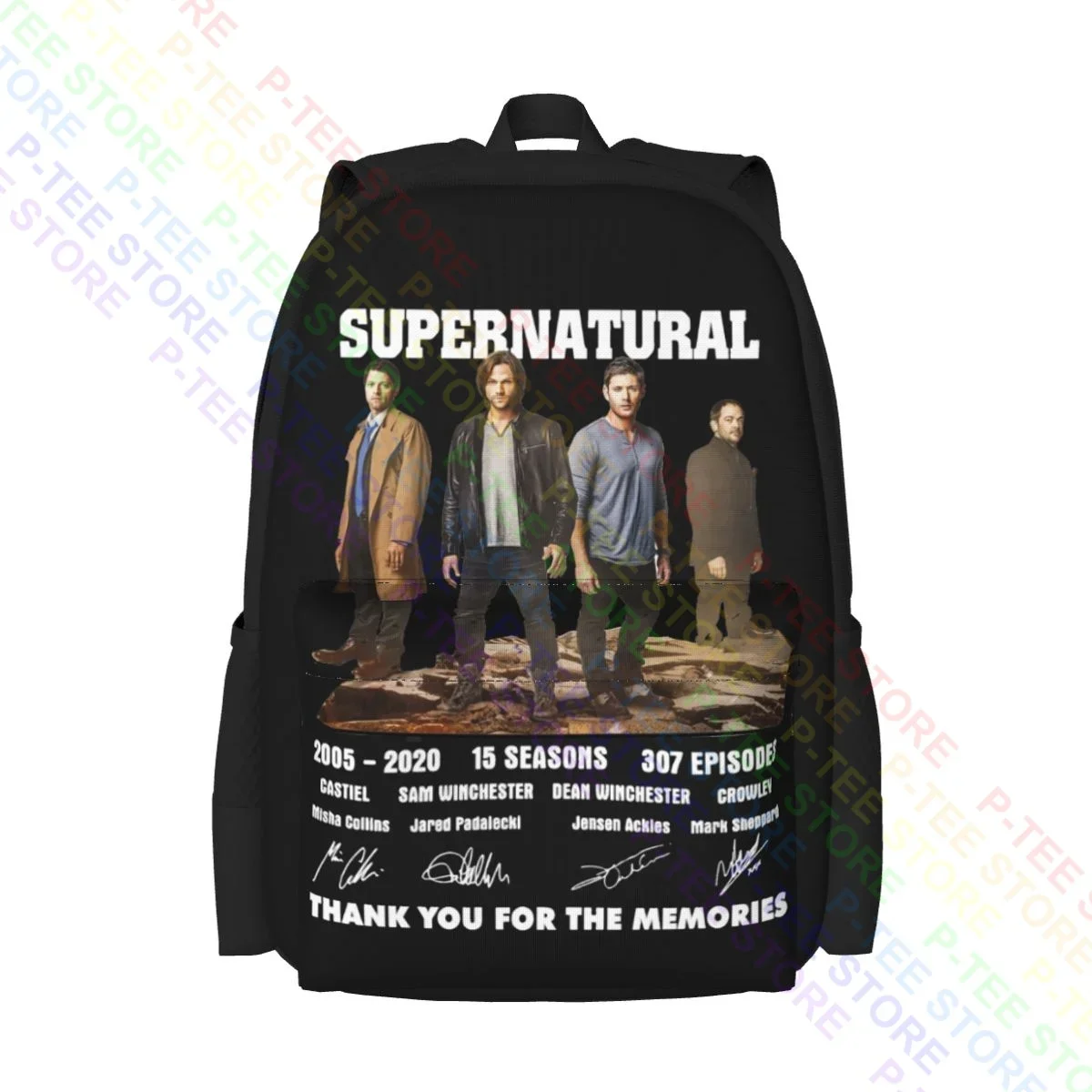 Supernatural Anniversary Thank You For The Memories Large Capacity Backpack Fashion Bags For Travel