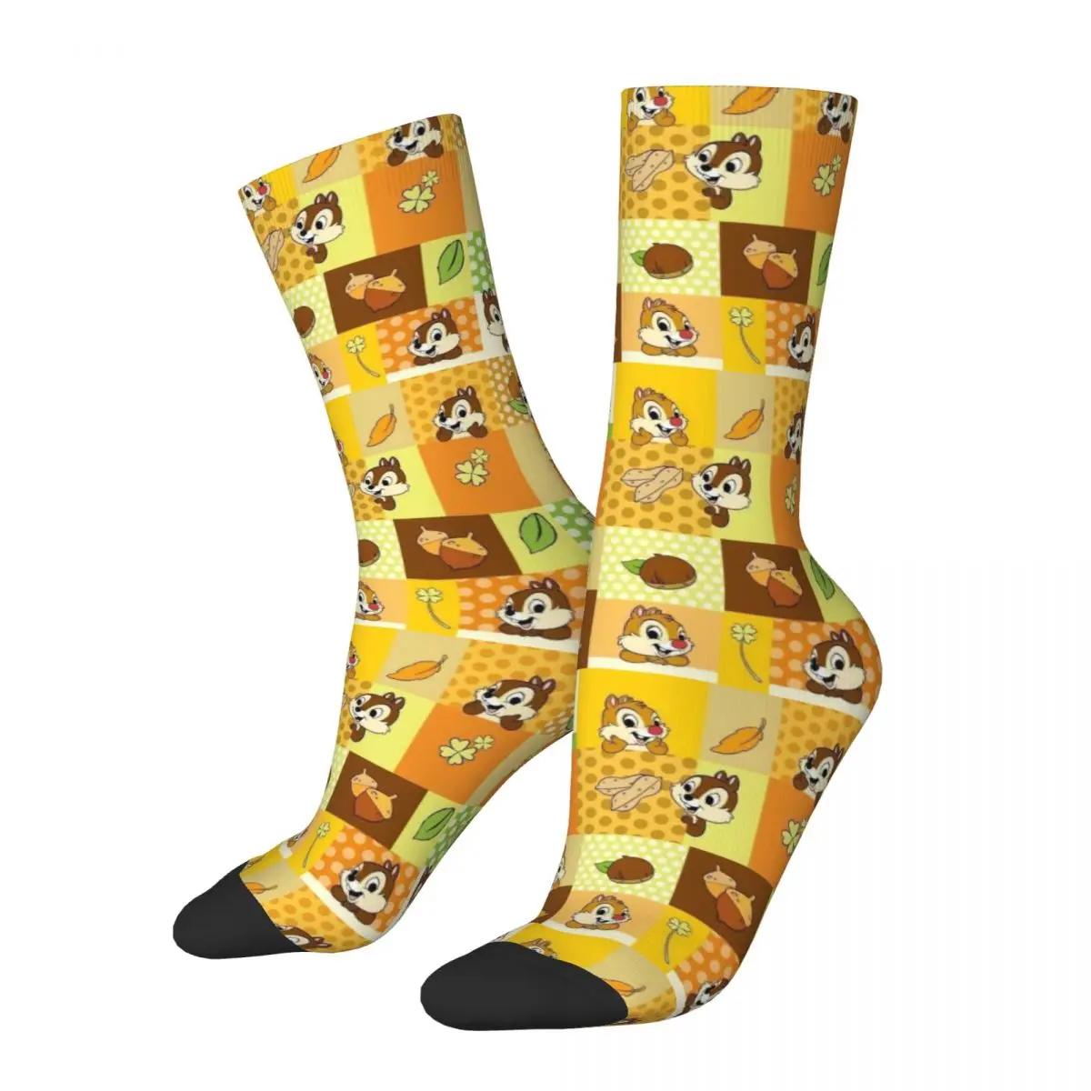 

Men Socks Chip And Dale Funny Chip Stockings Spring Modern Comfortable Socks Graphic Cycling Anti Skid Socks