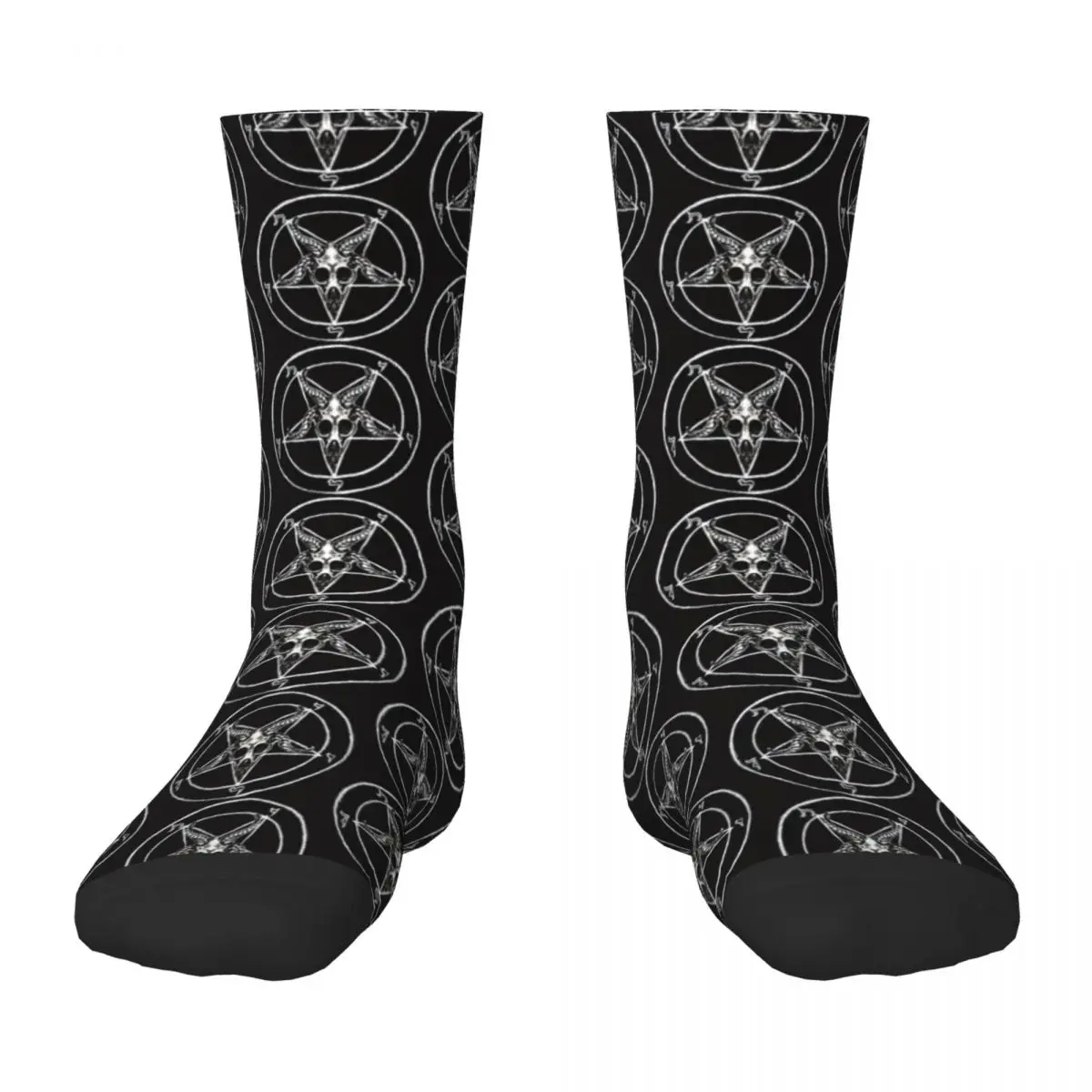 

Baphomet Pentagram Socks Soccer cotton christmas gift Socks Men Women's