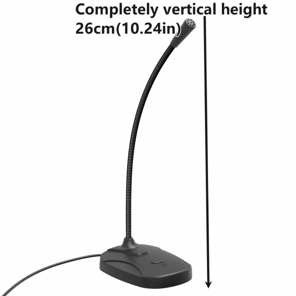 خرطوم قابل للتعديل USB ميكروفون سطح المكتب مرحبا فاي عالية الدقة إلغاء الضوضاء جهاز كمبيوتر شخصي هيئة التصنيع العسكري معقوفة اتصال سلكي