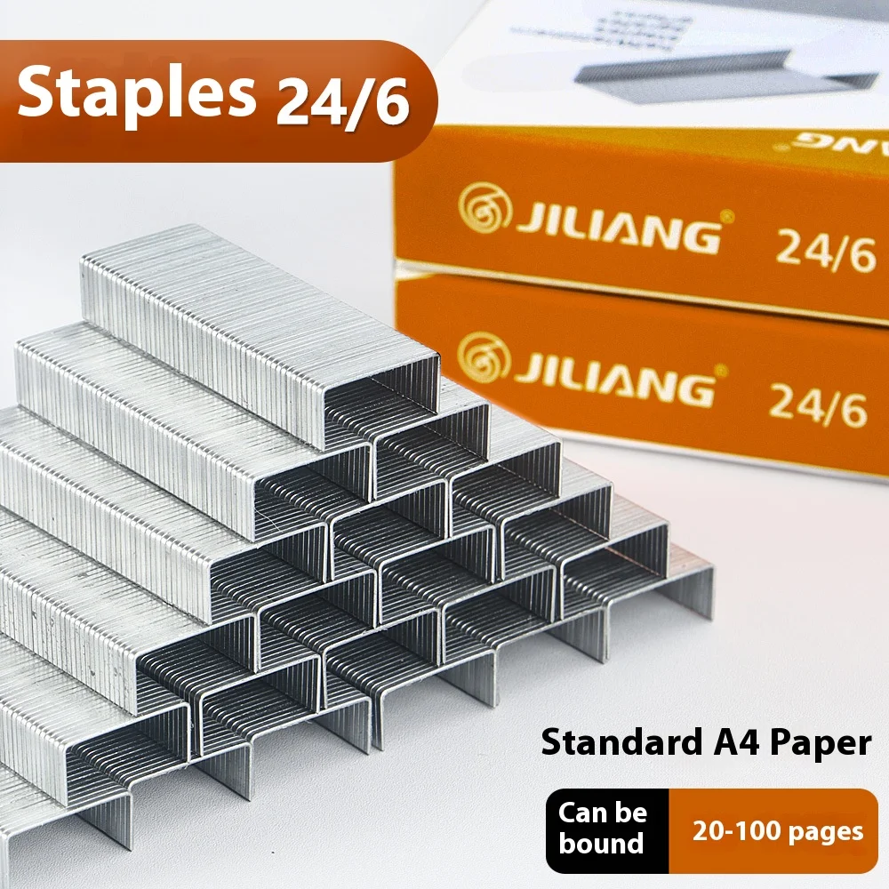 

3/5/10 скоб в коробке, 1000 шт./1 коробка, высокопрочные материалы, прочные 24/6 скоб 10 # Staoles Канцелярские товары для офиса Школьные принадлежности