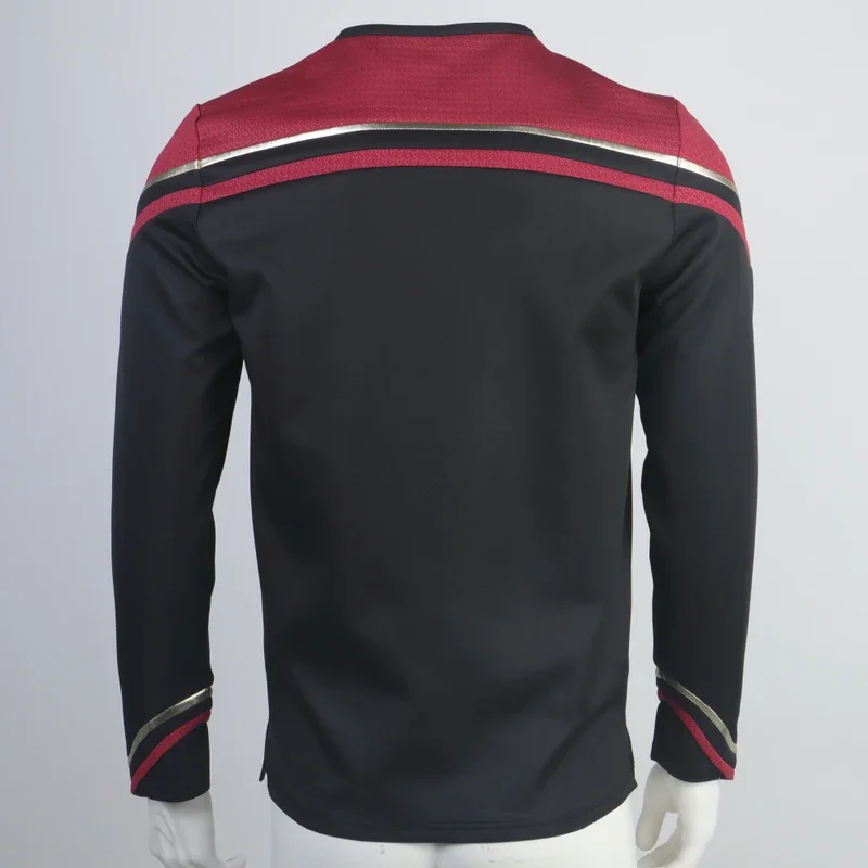 Star Picard 2 Rek Kapitan Admiral Czerwone mundury Cosplay Starfleet Koszula Kostiumy ST Halloween Party Prop