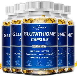 Alxfresh Glutathione Capsules for Antioxidant, Detox, Immune System Skin Beauty, Liver Health Support Supplement