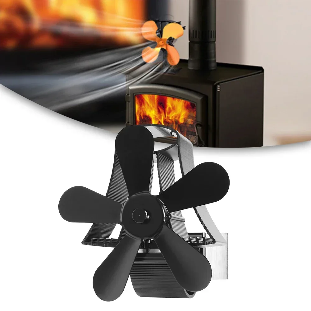 Convert Heat into Energy  5 Blade Heat Powered Hanging Flue Pipe Stove Fan  Efficient Warmth Distribution  Easy to Install