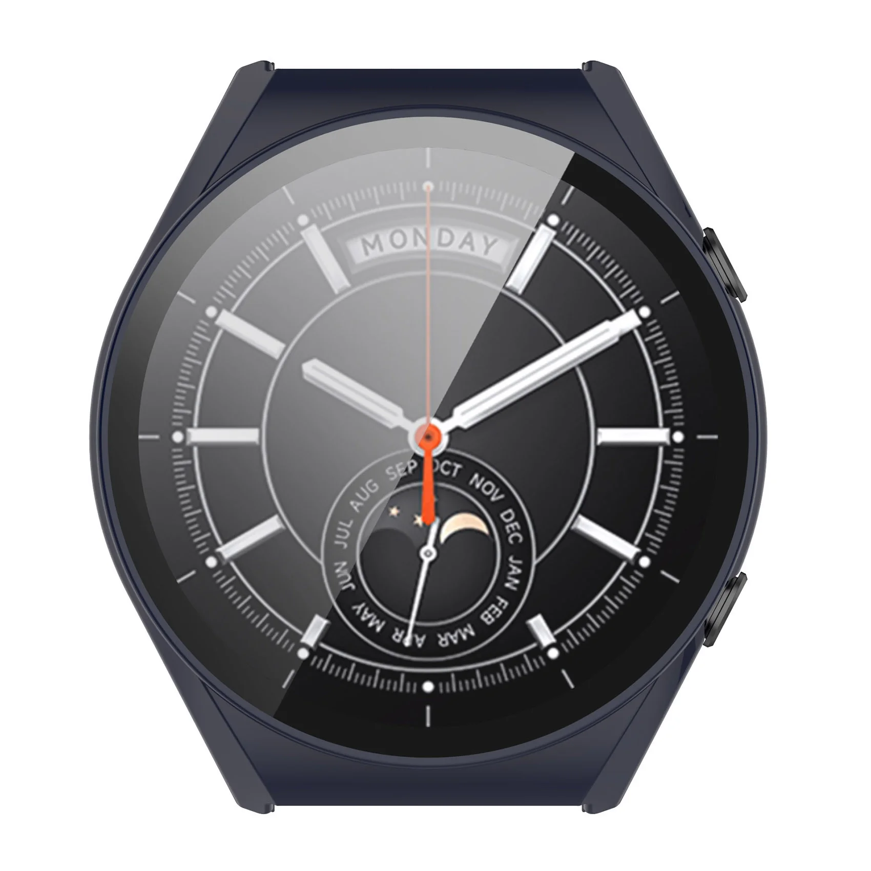 Protective Screen for Xiaomi Watch S1 Integrated Protective Case Watch Toughened Film Ultra Slim Protective Shell B