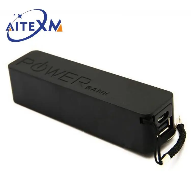 USB Power Bank Case Kit 18650 Battery Charger DIY Box Shell Kit Black For Arduino