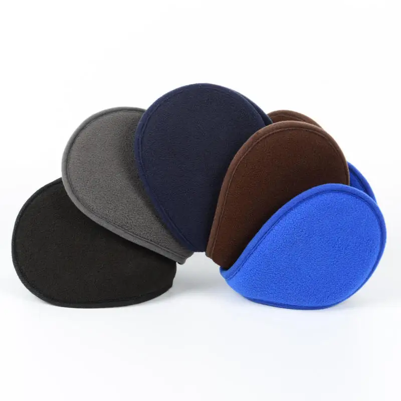 Утолщенные зимние наушники унисекс, флисовые теплые наушники, теплые плюшевые тканевые наушники, грелки для ушей, защита для ушей