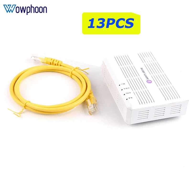 13Pcs I-010G 100% Original and New Alcatel Lucent Bell I-010G Gpon Onu 1Ge Optical Network Terminal Ftth Ont With Network Cable