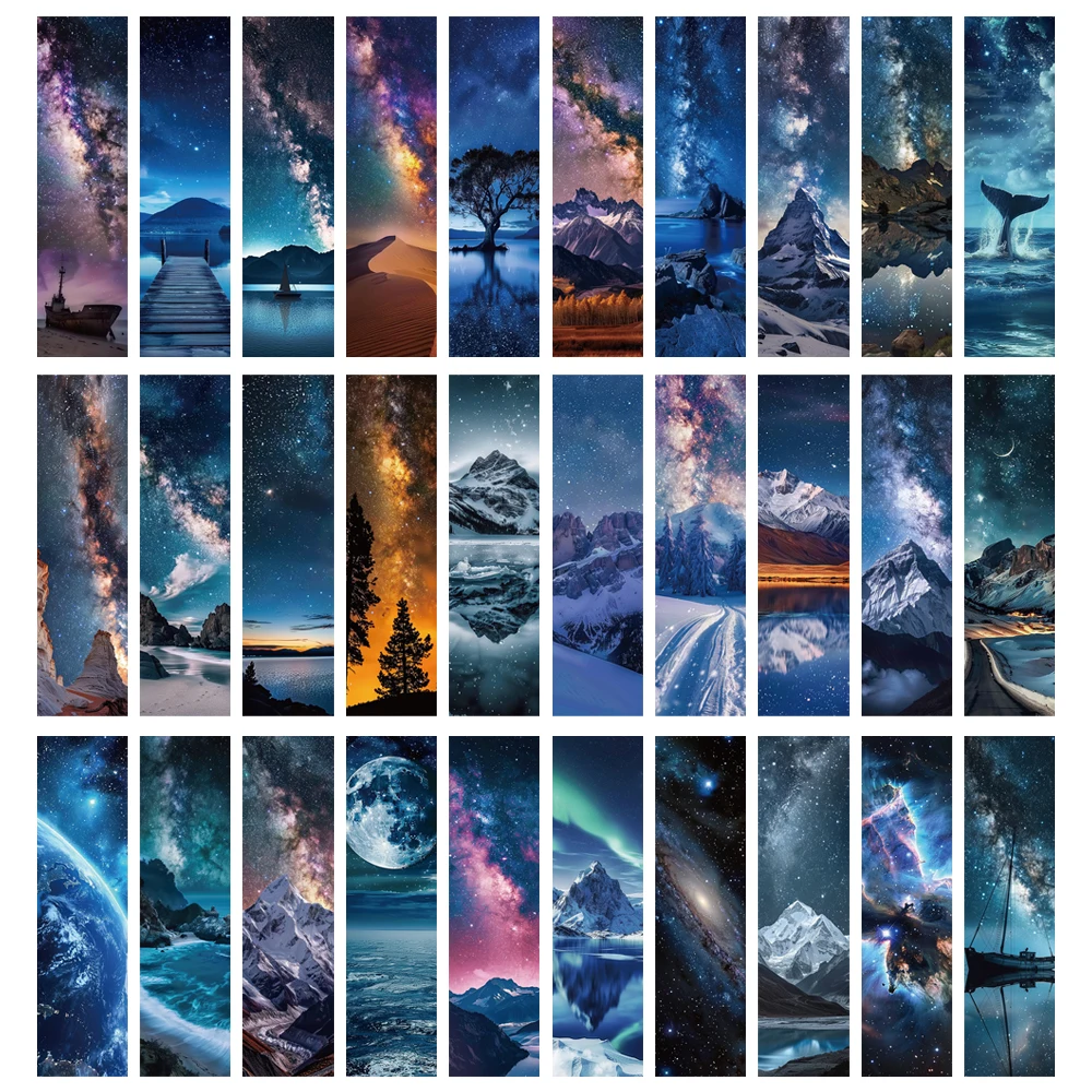 30PCS Wandering Stars Posters Stickers Room Laptop Painting Aesthetics Luggage Art Picture Creative Wall Phone Sticker