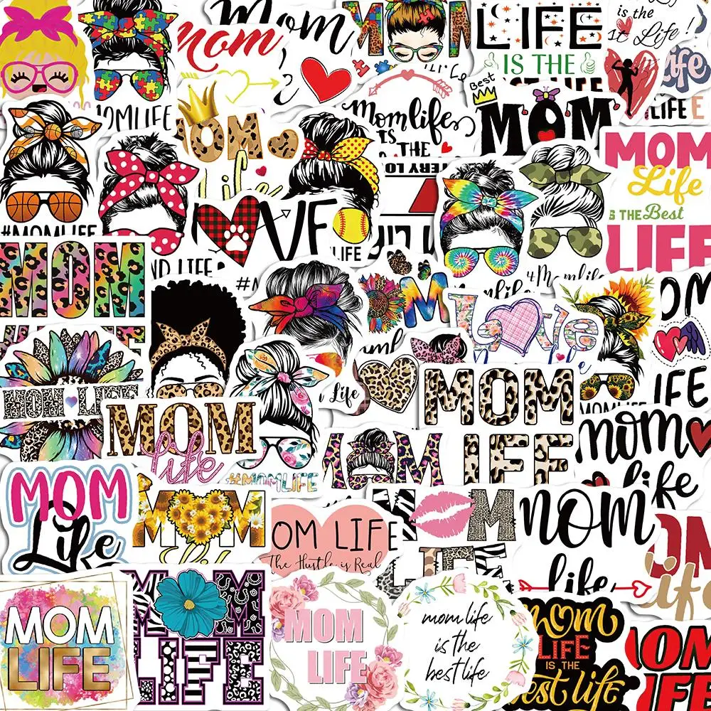 

10/50PCS Mon Life Cartoon Stickers Pack Kids Gitfs DIY Skateboard Motorcycle Suitcase Stationery Decals Decor Phone Laptop Toys