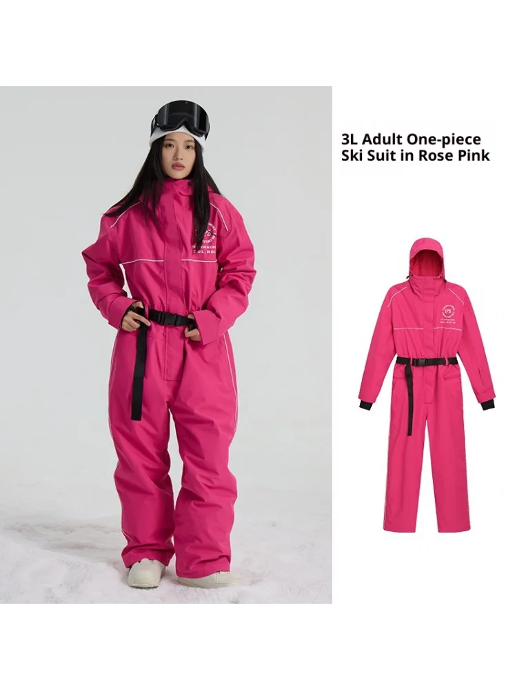 Unisex Men'S And Women'S Ski One-Piece Suits, Ski Jackets New One-Piece Suits For Warm Outdoor Ski Resort Wear Jackets
