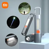 Xiaomi Strong Lighting ABS Flashlamp Charging Portable Outdoor Mini Flashlight Camping Hanging Telescopic Focus COB Side Lamp